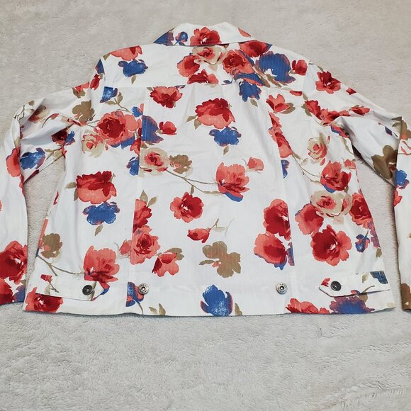 NWT Marsh Landing‎ White Red Blue Floral Cottagecore Romantic Top Skirt Set L 10 - Picture 6 of 16